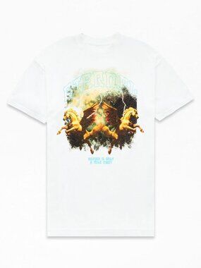 PacSun Men's Eternal T-Shirt in White - Size Medium